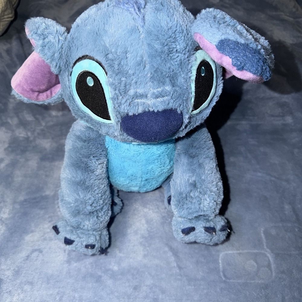 Disney 15" STITCH Blue Soft Plush Stuffed Animal Toy Figure Lilo & Stitch Movie